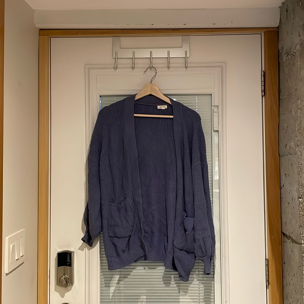 Long soft knit cardigan